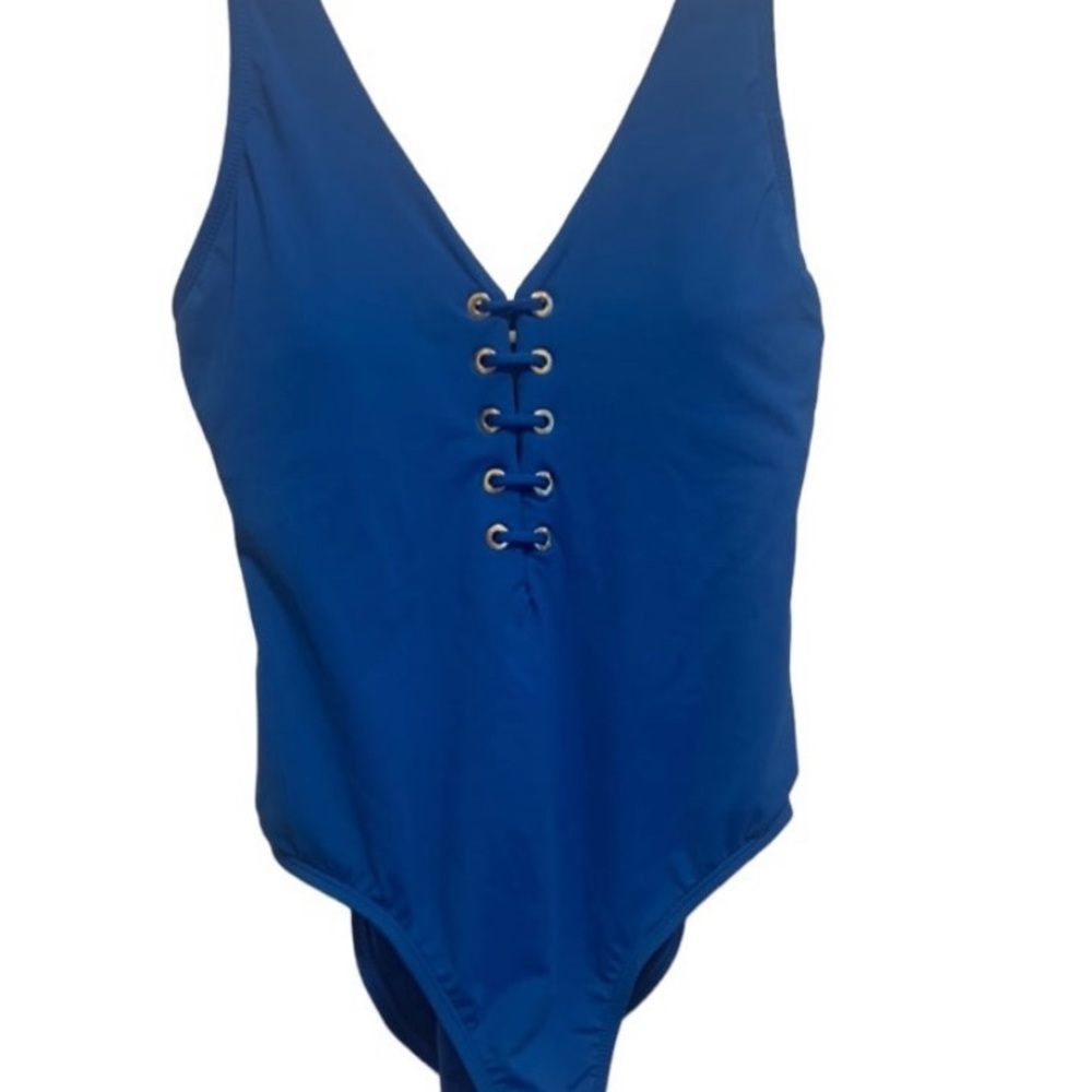 Ladies Tahari Royal blue swimsuit Medium Retail  $118